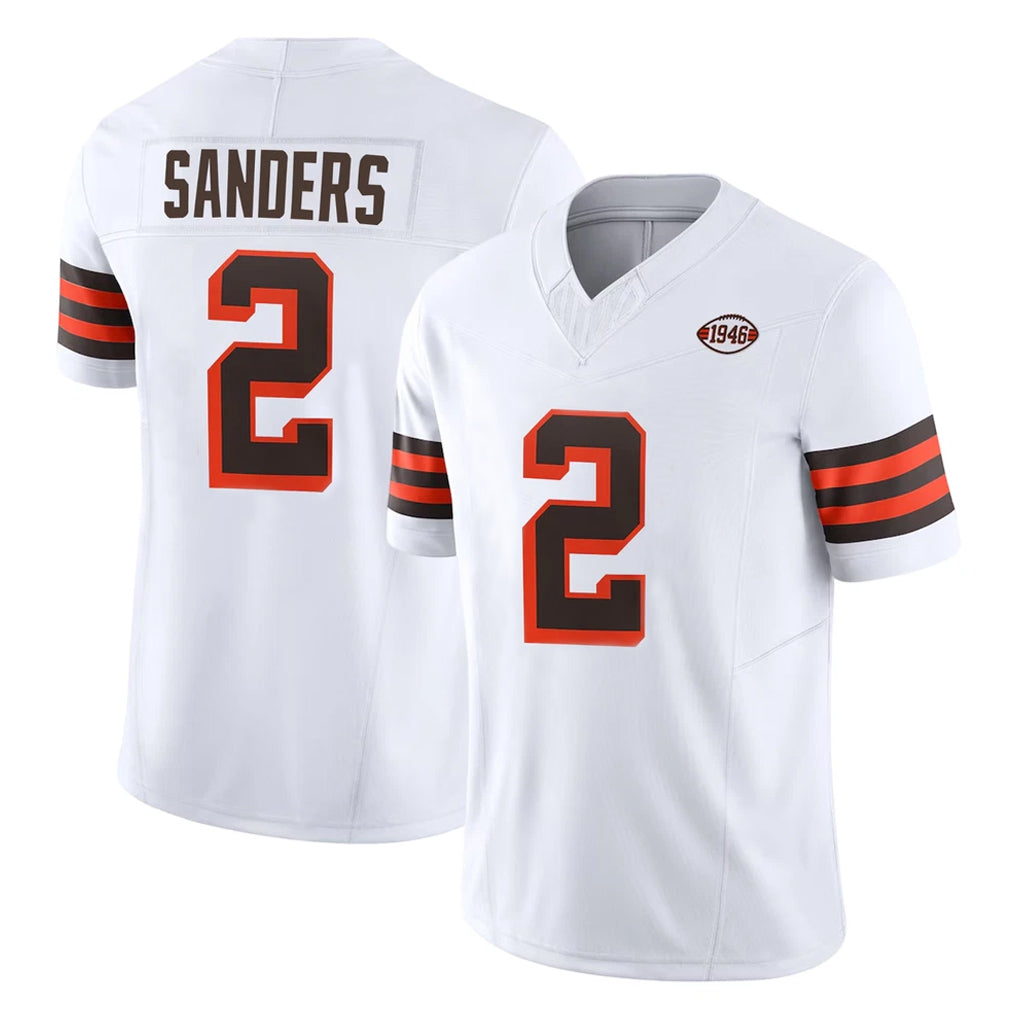 Parkc C.Browns #2 Shedeur Sanders Player White Limited Vapor F.U.S.E. Alternate Game Stitched Jerseys