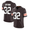 Parkc C.Browns #32 Jim Brown Player Brown Color Vapor Untouchable Limited Home Game Stitched Jerseys