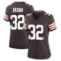 Parkc C.Browns #32 Jim Brown Player Brown Home Game Stitched Jerseys