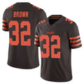 Parkc C.Browns #32 Jim Brown Player Brown Limited Vapor F.U.S.E. Alternate Game Stitched Jerseys