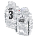 Parkc C.Browns #3 Jerry Jeudy Player Arctic Camo Salute to Service Hoodies Limited Game Stitched Jerseys