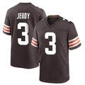 Parkc C.Browns #3 Jerry Jeudy Player Brown Home Game Stitched Jerseys
