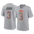 Parkc C.Browns #3 Jerry Jeudy Player Gray Atmosphere Fashion Game Stitched Jerseys