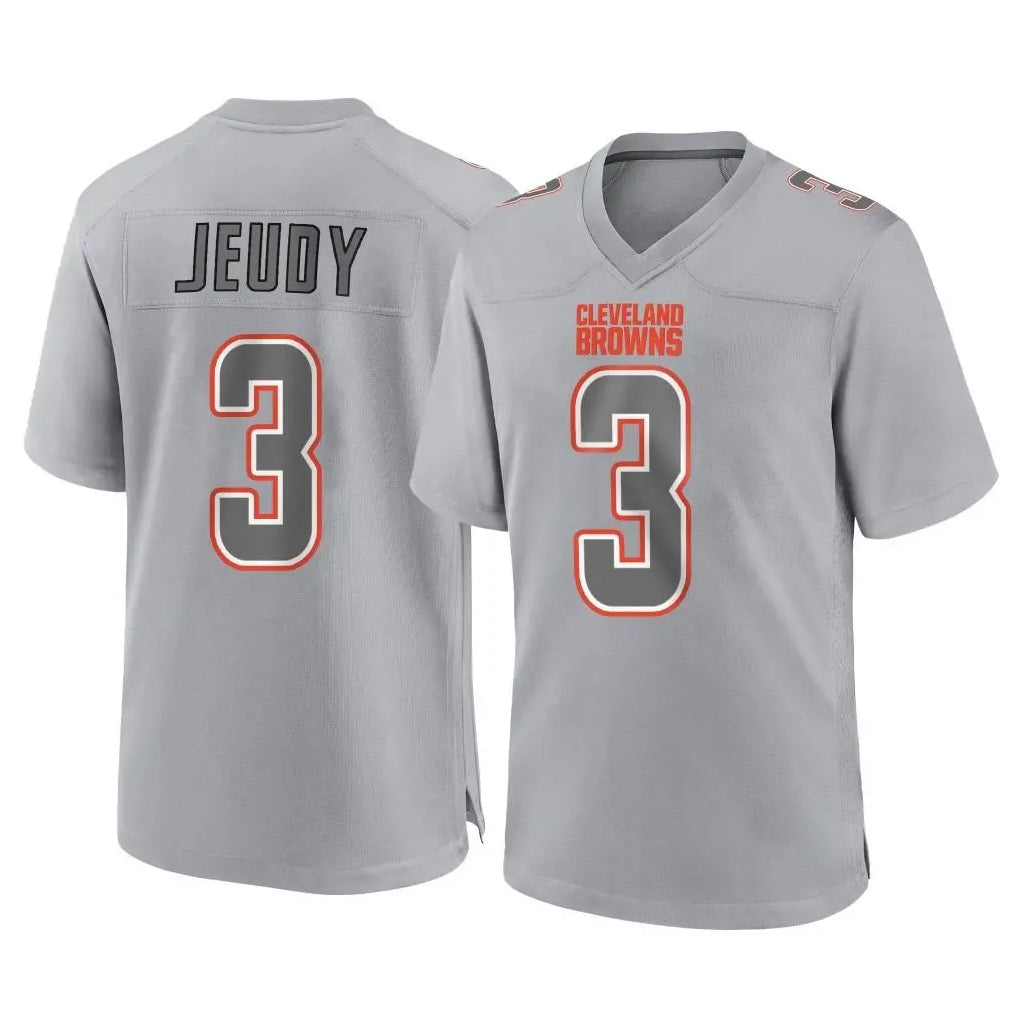 Parkc C.Browns #3 Jerry Jeudy Player Gray Atmosphere Fashion Game Stitched Jerseys