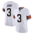 Parkc C.Browns #3 Jerry Jeudy Player White Vapor Untouchable Limited Home Game Stitched Jerseys