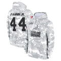 Parkc C.Browns #44 Harold Fannin Jr. Player Arctic Camo Salute to Service Hoodies Limited Game Stitched Jerseys