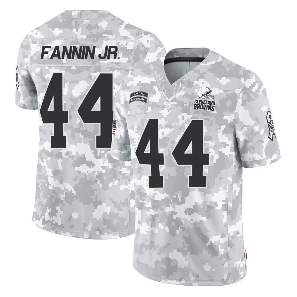 Parkc C.Browns #44 Harold Fannin Jr. Player Arctic Camo Salute to Service Limited Home Game Stitched Jerseys