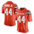 Parkc C.Browns #44 Harold Fannin Jr. Player Orange Vapor Limited Home Game Stitched Jerseys