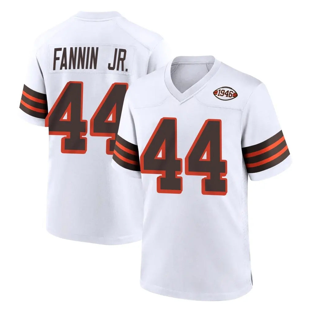 Parkc C.Browns #44 Harold Fannin Jr. Player White Alternate Home Game Stitched Jerseys