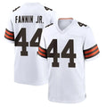 Parkc C.Browns #44 Harold Fannin Jr. Player White Home Game Stitched Jerseys