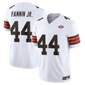 Parkc C.Browns #44 Harold Fannin Jr. Player White Vapor F.U.S.E. Limited Home Game Stitched Jerseys