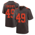 Parkc C.Browns #49 Carson Schwesinger Player Brown Alternate Home Game Stitched Jerseys