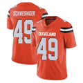 Parkc C.Browns #49 Carson Schwesinger Player Orange Alternate Vapor Untouchable Limited Home Game Stitched Jerseys
