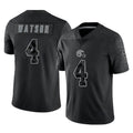 Parkc C.Browns #4 Deshaun Watson Player Black Reflective Home Game Stitched Jerseys