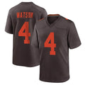 Parkc C.Browns #4 Deshaun Watson Player Brown Alternate Home Game Stitched Jerseys