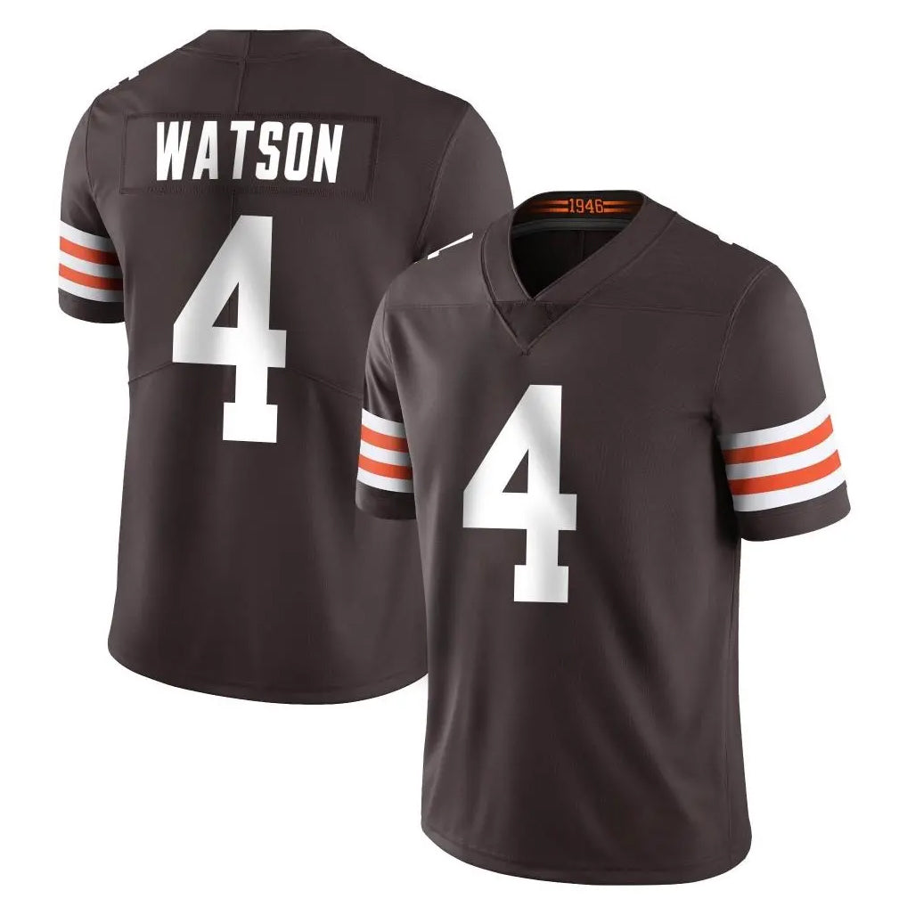Parkc C.Browns #4 Deshaun Watson Player Brown Color Vapor Untouchable Limited Home Game Stitched Jerseys