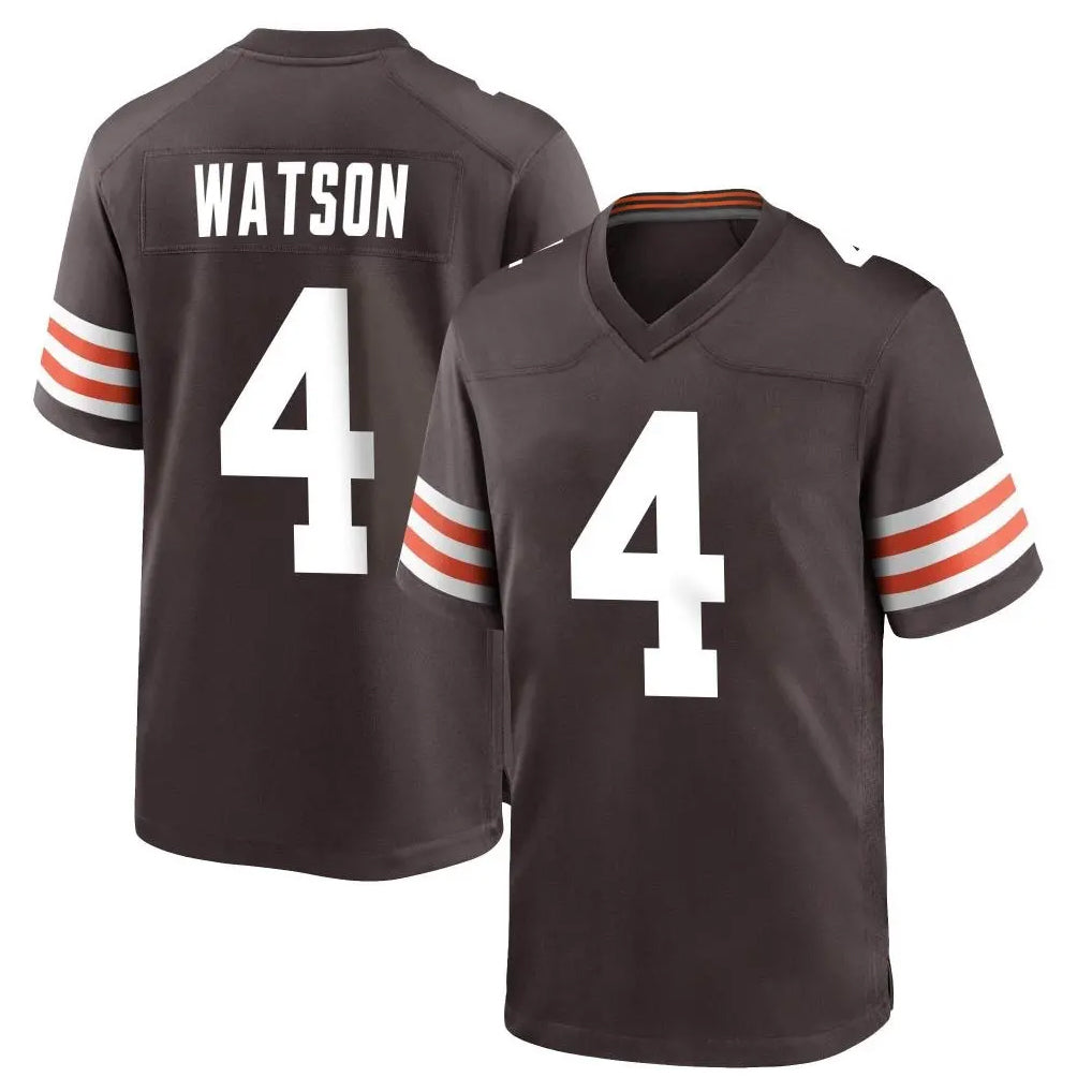 Parkc C.Browns #4 Deshaun Watson Player Brown Home Game Stitched Jerseys