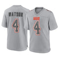 Parkc C.Browns #4 Deshaun Watson Player Gray Atmosphere Fashion Game Stitched Jerseys
