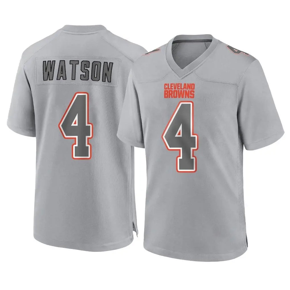Parkc C.Browns #4 Deshaun Watson Player Gray Atmosphere Fashion Game Stitched Jerseys