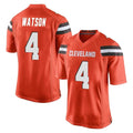 Parkc C.Browns #4 Deshaun Watson Player Orange Home Game Stitched Jerseys