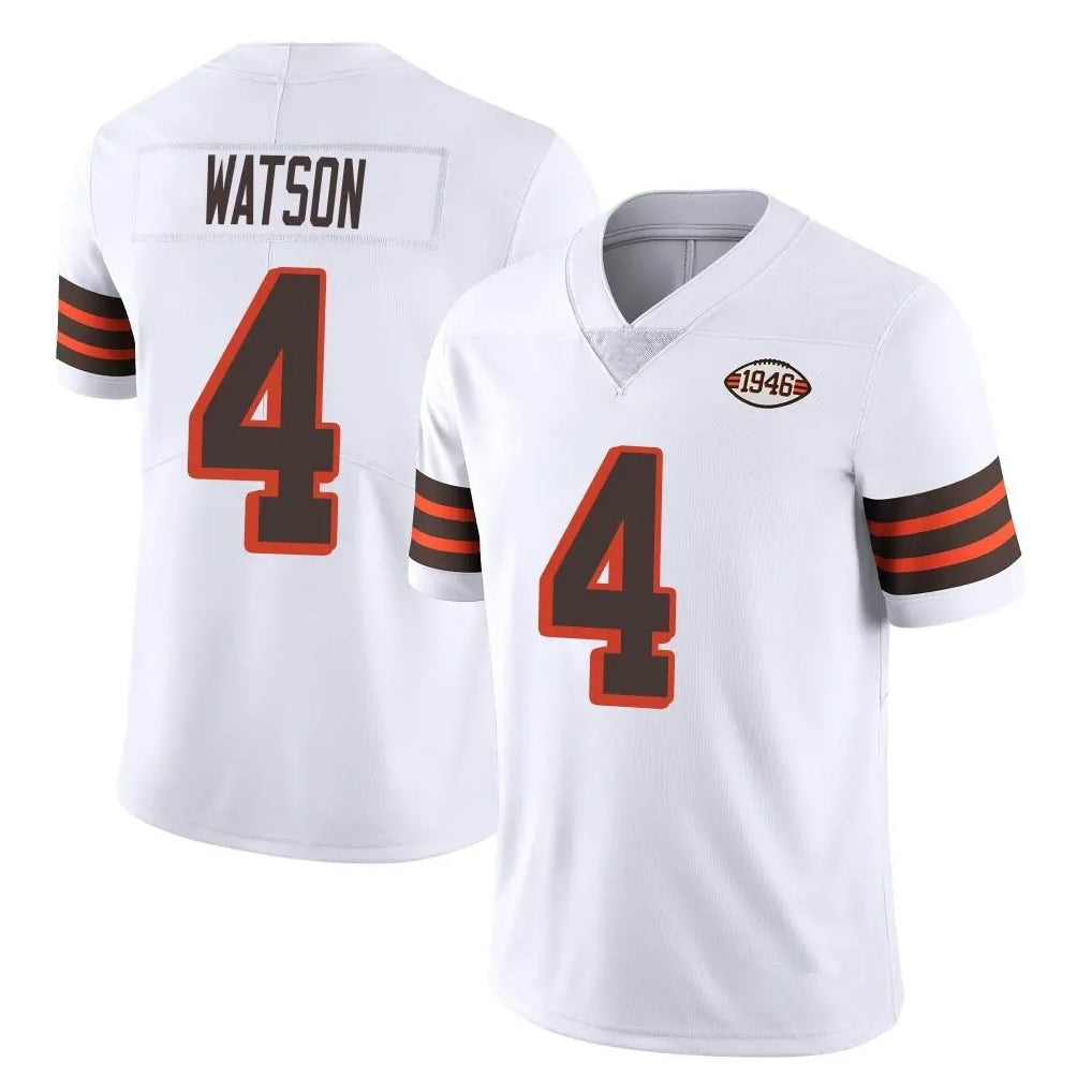 Parkc C.Browns #4 Deshaun Watson Player White Limited  Vapor 1946 Collection Alternate Game Stitched Jerseys