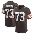 Parkc C.Browns #73 Joe Thomas Player Brown Home Game Stitched Jerseys