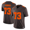 Parkc C.Browns #73 Joe Thomas Player Brown Limited Vapor F.U.S.E. Alternate Game Stitched Jerseys