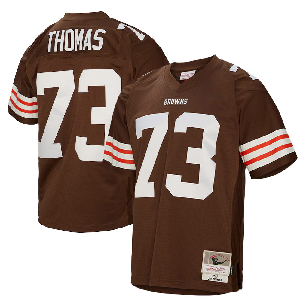 Parkc C.Browns #73 Joe Thomas Player Brown Mitchell & Ness 1963 Throwback Stitched Jerseys