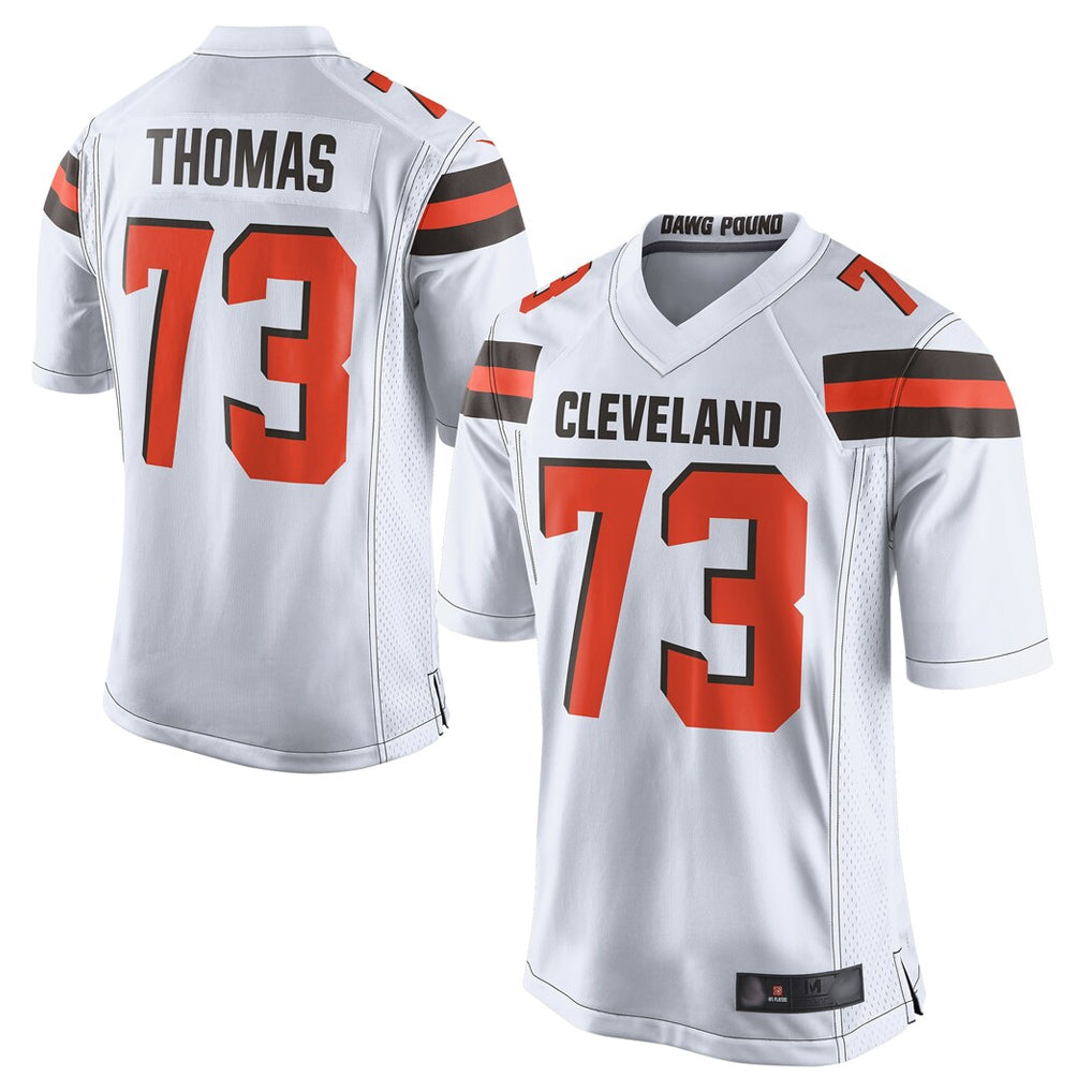 Parkc C.Browns #73 Joe Thomas Player White Limited Home Game Stitched Jerseys
