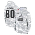 Parkc C.Browns #80 Jamari Thrash Player Arctic Camo Salute to Service Hoodies Limited Game Stitched Jerseys