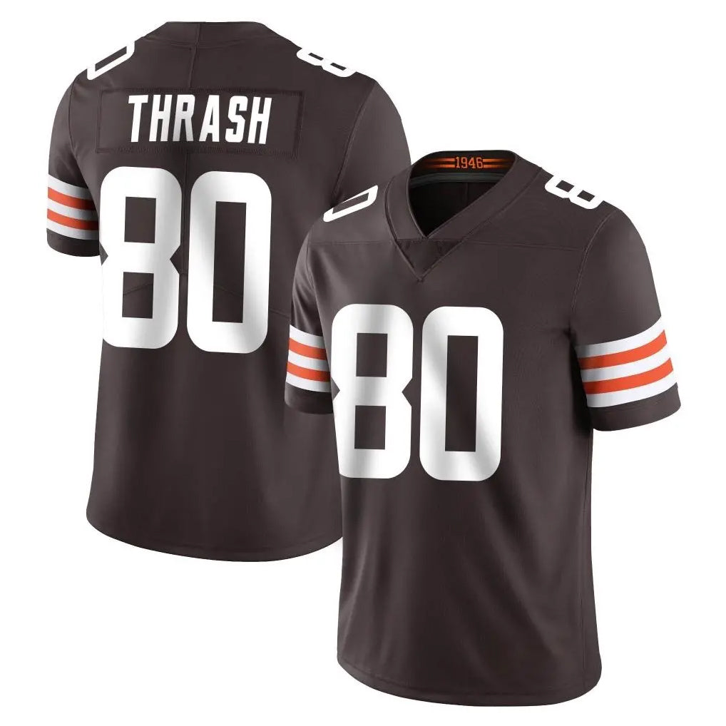Parkc C.Browns #80 Jamari Thrash Player Brown Color Vapor Untouchable Limited Home Game Stitched Jerseys