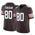Parkc C.Browns #80 Jamari Thrash Player Brown Vapor F.U.S.E. Limited Home Game Stitched Jerseys
