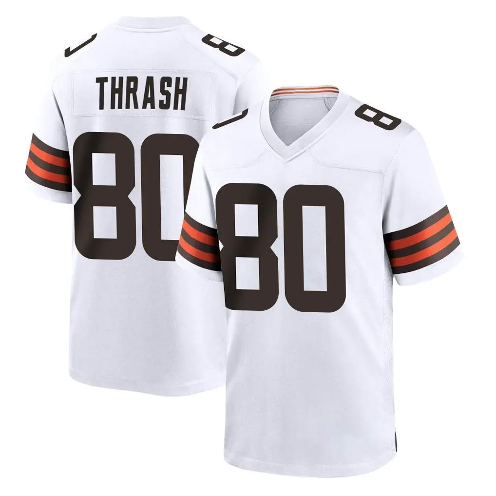 Parkc C.Browns #80 Jamari Thrash Player White Home Game Stitched Jerseys