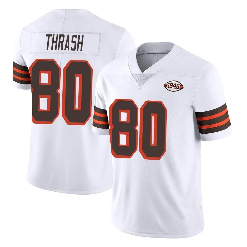Parkc C.Browns #80 Jamari Thrash Player White Limited  Vapor 1946 Collection Alternate Game Stitched Jerseys