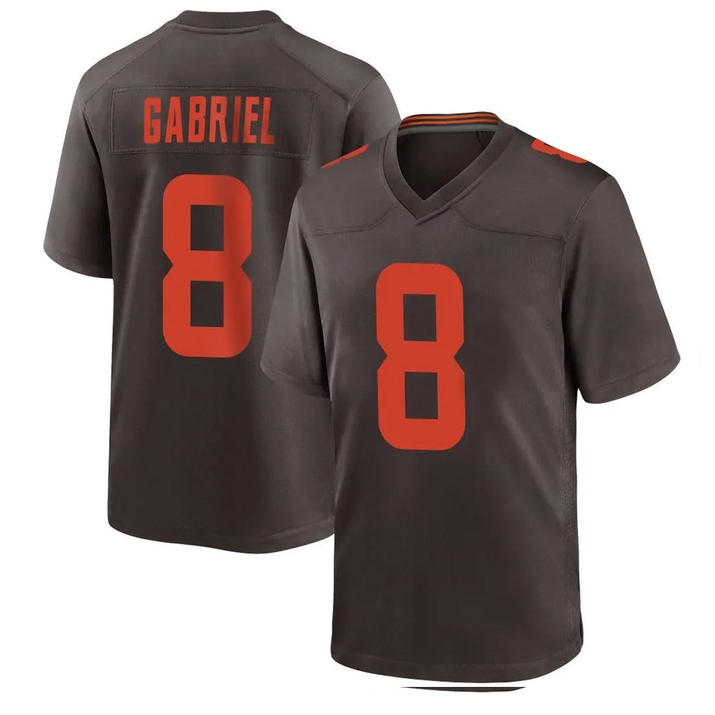 Parkc C.Browns #8 Dillon Gabriel Player Brown Alternate Home Game Stitched Jerseys