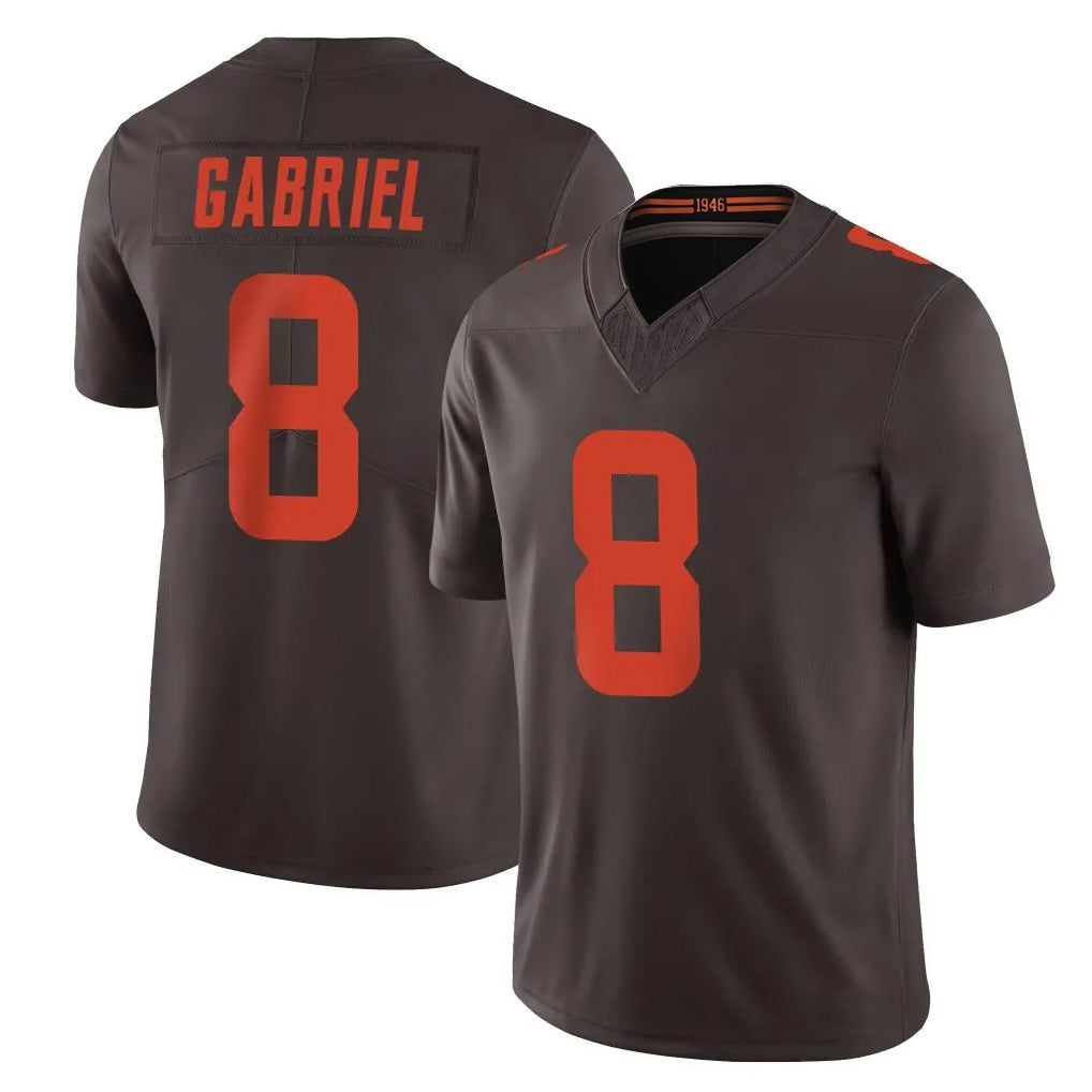 Parkc C.Browns #8 Dillon Gabriel Player Brown Limited Vapor F.U.S.E. Alternate Game Stitched Jerseys