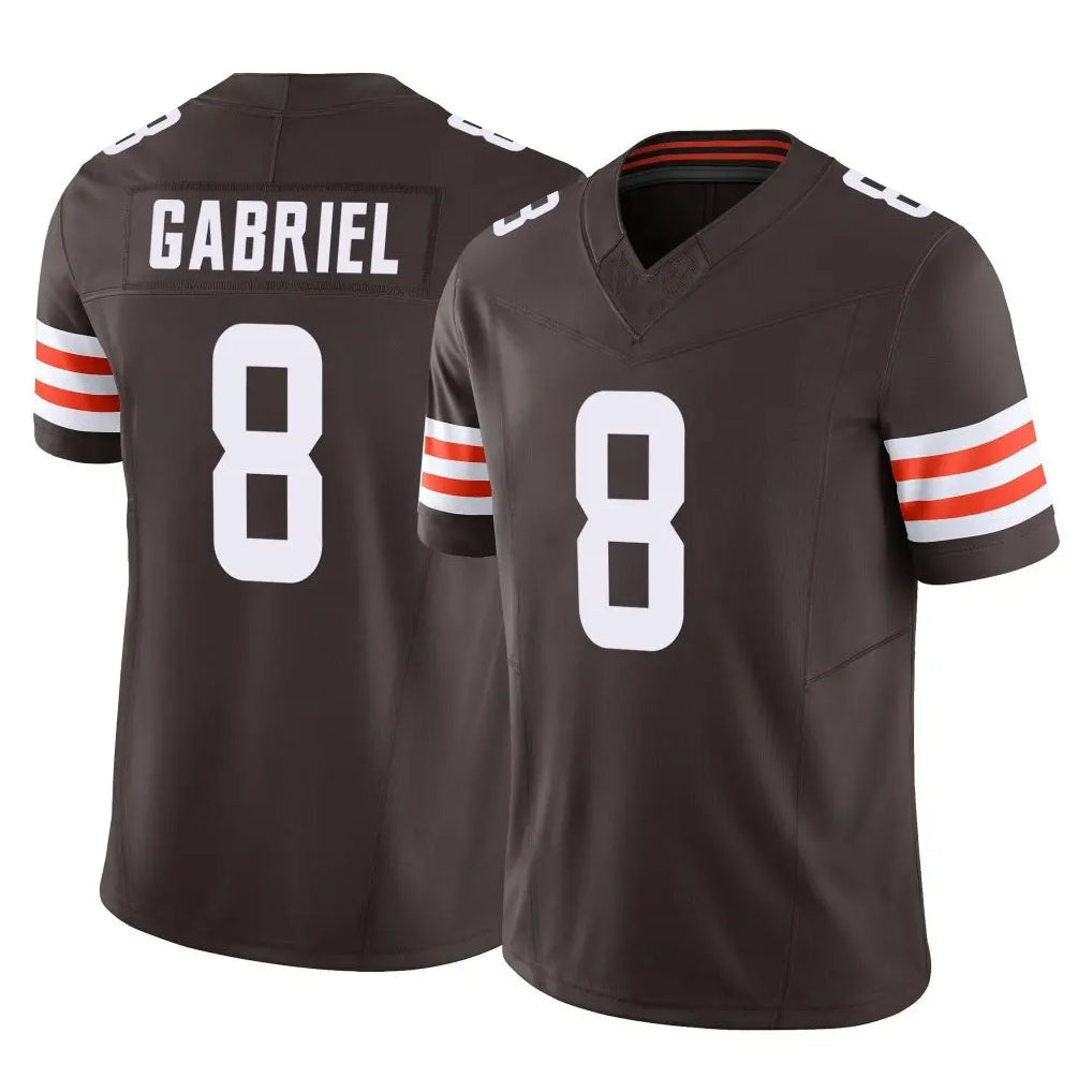 Parkc C.Browns #8 Dillon Gabriel Player Brown Vapor F.U.S.E. Limited Home Game Stitched Jerseys