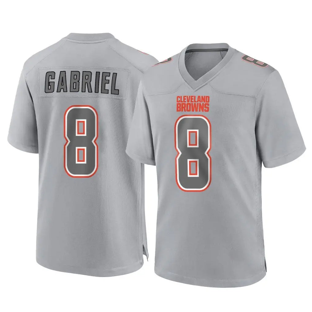 Parkc C.Browns #8 Dillon Gabriel Player Gray Atmosphere Fashion Game Stitched Jerseys