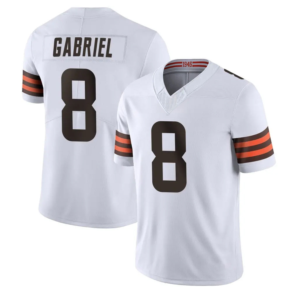 Parkc C.Browns #8 Dillon Gabriel Player White Vapor F.U.S.E. Limited Home Game Stitched Jerseys