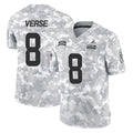 Parkc C.Browns #8 Jared Verse Player Arctic Camo Salute to Service Limited Home Game Stitched Jerseys