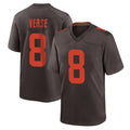 Parkc C.Browns #8 Jared Verse Player Brown Alternate Home Game Stitched Jerseys