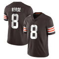 Parkc C.Browns #8 Jared Verse Player Brown Color Vapor Untouchable Limited Home Game Stitched Jerseys