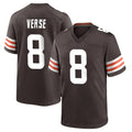 Parkc C.Browns #8 Jared Verse Player Brown Home Game Stitched Jerseys