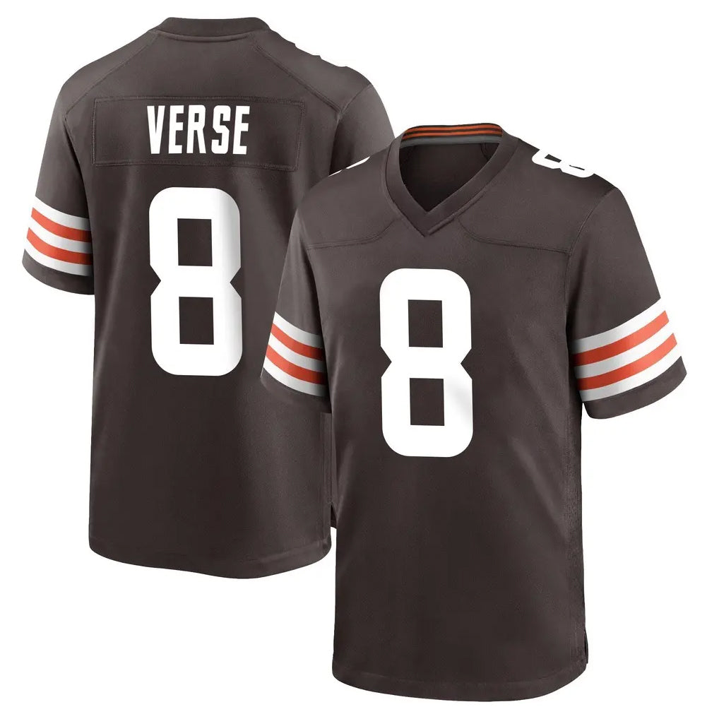 Parkc C.Browns #8 Jared Verse Player Brown Home Game Stitched Jerseys