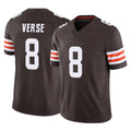 Parkc C.Browns #8 Jared Verse Player Brown Vapor F.U.S.E. Limited Home Game Stitched Jerseys