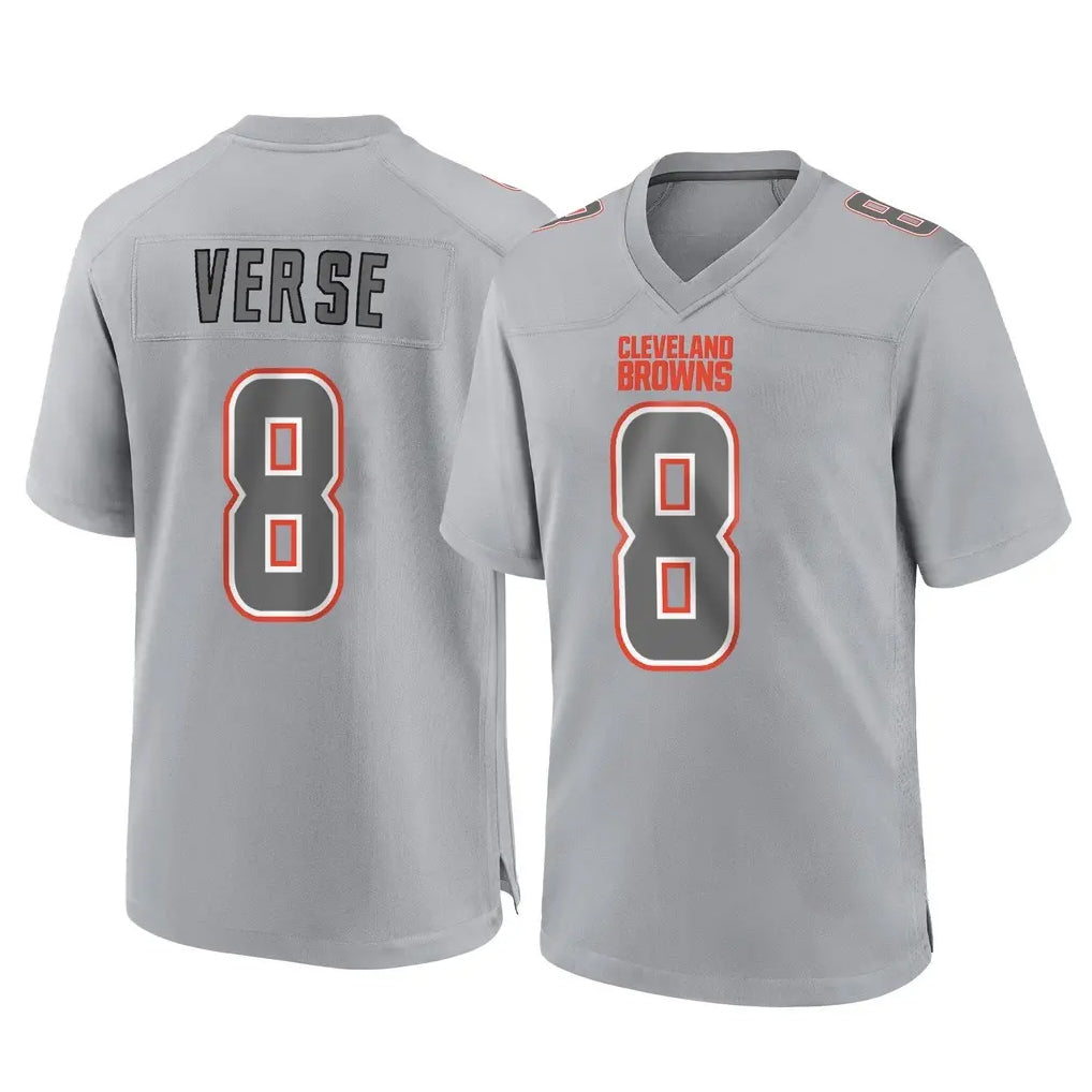 Parkc C.Browns #8 Jared Verse Player Gray Atmosphere Fashion Game Stitched Jerseys