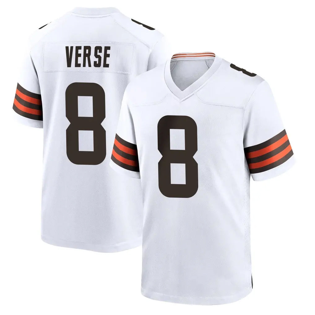 Parkc C.Browns #8 Jared Verse Player White Home Game Stitched Jerseys