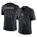 Parkc C.Browns #99 Julian Okwara Player Black Reflective Home Game Stitched Jerseys