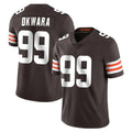 Parkc C.Browns #99 Julian Okwara Player Brown Color Vapor Untouchable Limited Home Game Stitched Jerseys