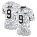 Parkc C.Browns #9 Grant Delpit Player Arctic Camo Salute to Service Limited Home Game Stitched Jerseys